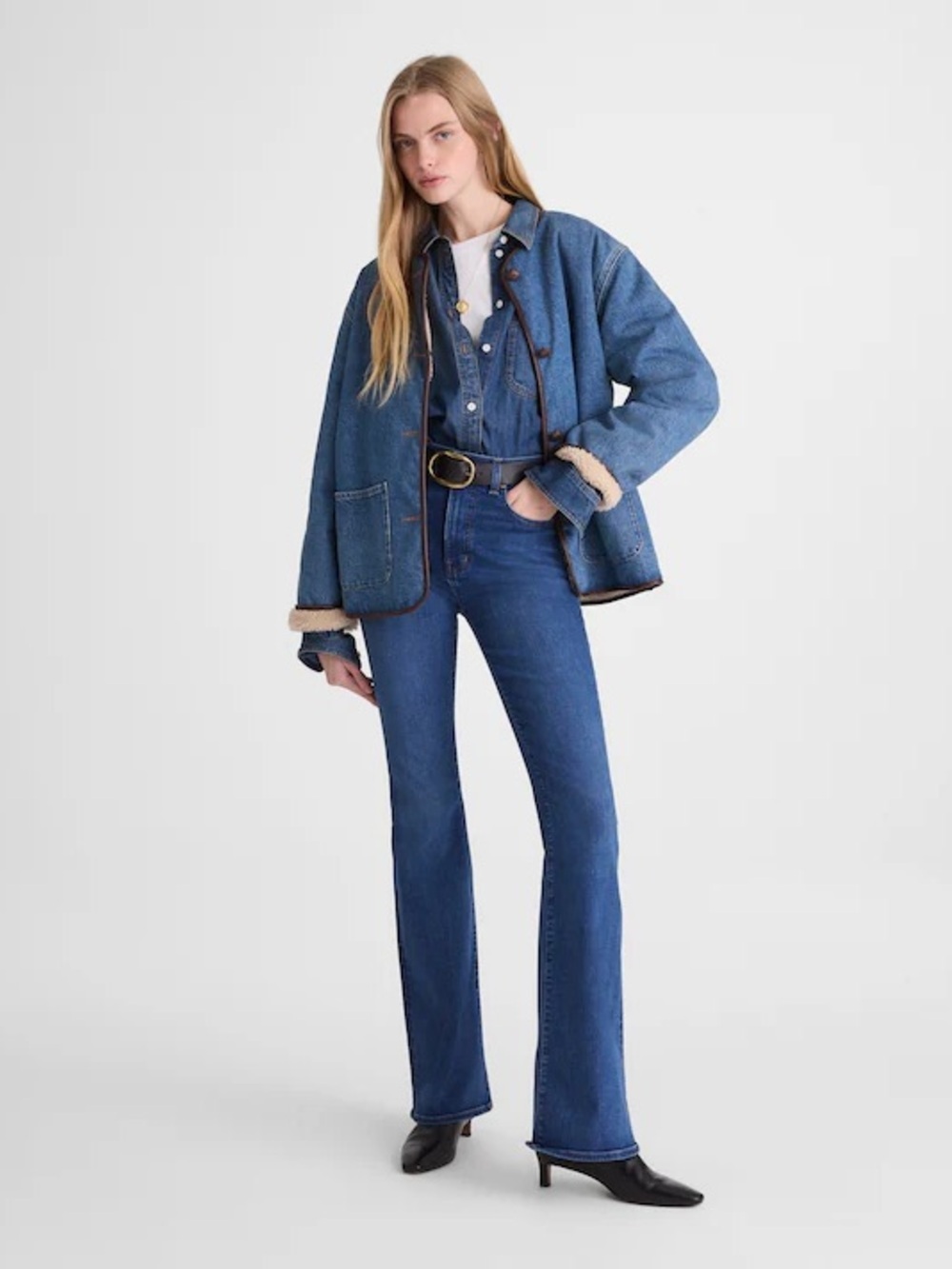 Madewell Stretch Flare Jeans NX995 Dark Wash High Rise 28 NWT